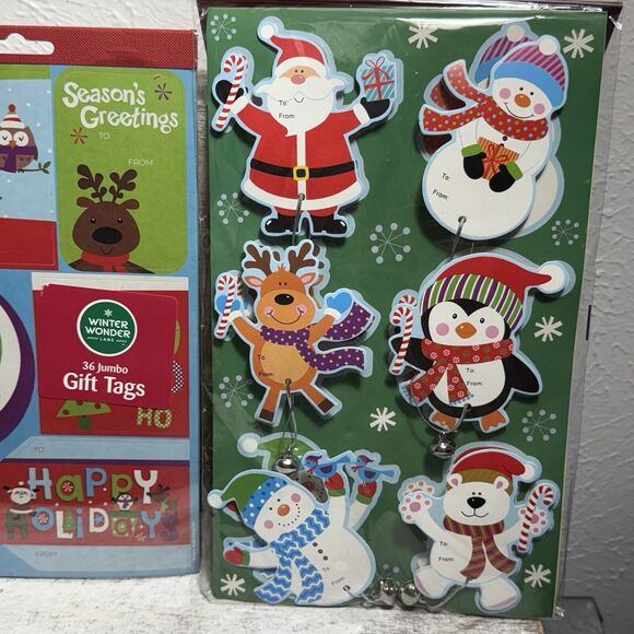 2 x Winter Wonder Lane Christmas Jumbo Gift Tags 36 Counts, 12 Gift Tags New - Picture 3 of 16